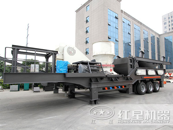 移動(dòng)粉沙車，配圓錐破