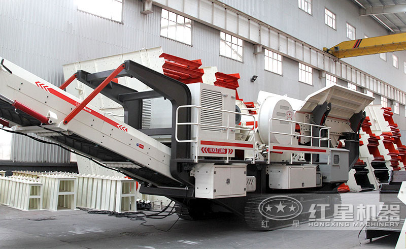 液壓移動碎石設備，綠色生產、多種組合、油電混合