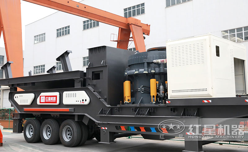 圓錐式移動破碎機(jī)，多腔模式，彈簧保險(xiǎn)過載裝置