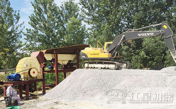 可一次成型的日產3千方沙的石子生產線現場投資少，早賺錢