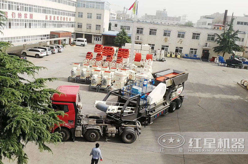 紅星移動制砂機(jī)價(jià)格便宜，發(fā)往客戶現(xiàn)場