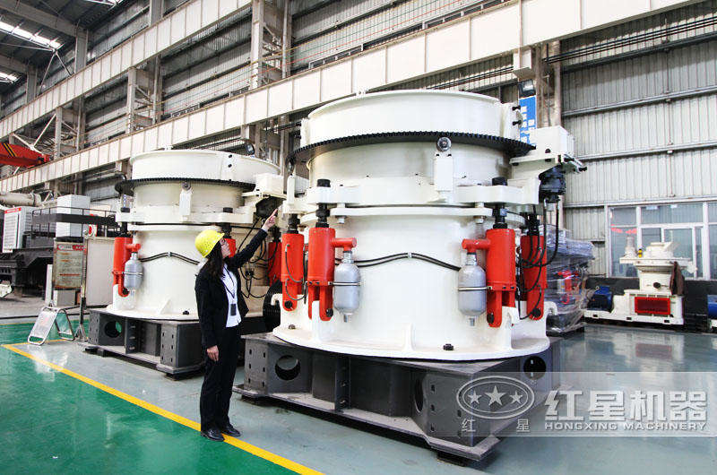 多缸液壓圓錐破碎機，粒形呈立方體狀