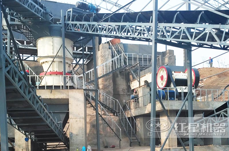 河南客戶(hù)石頭破碎生產(chǎn)線(xiàn)圖