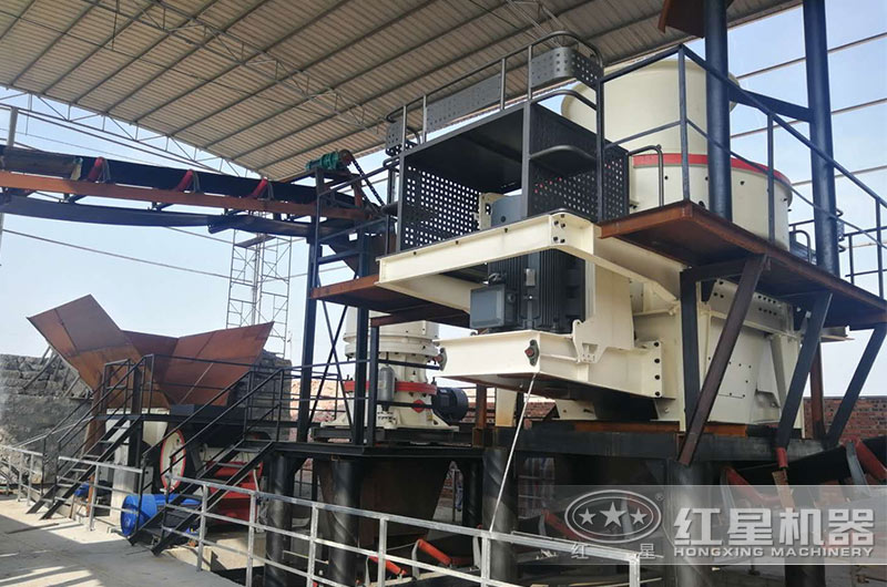 鄂破+沖擊破破碎加工現場